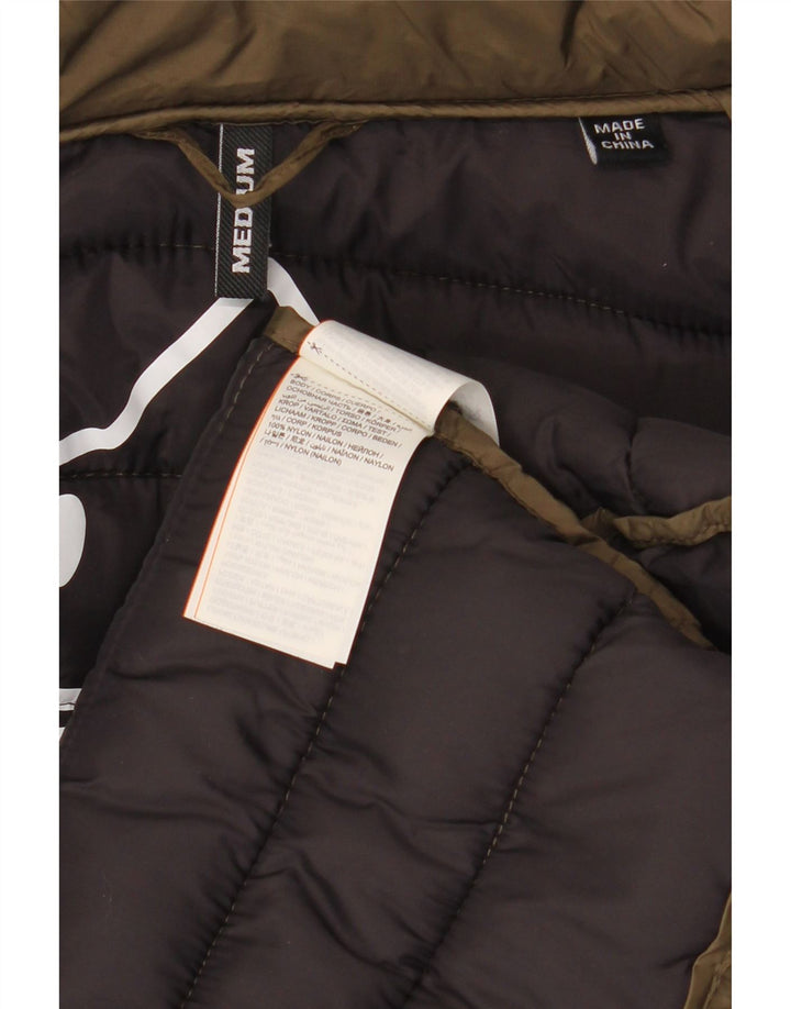 Superdry Herren Wattierte Jacke UK 38 Medium Khaki Nylon