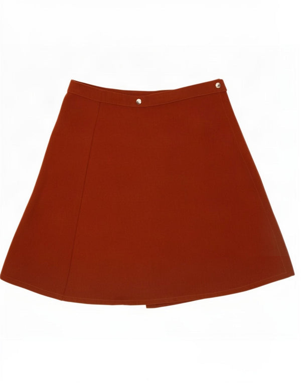 Progetto Quid Damen Wickelrock IT 42 Medium W28 Braune Baumwolle