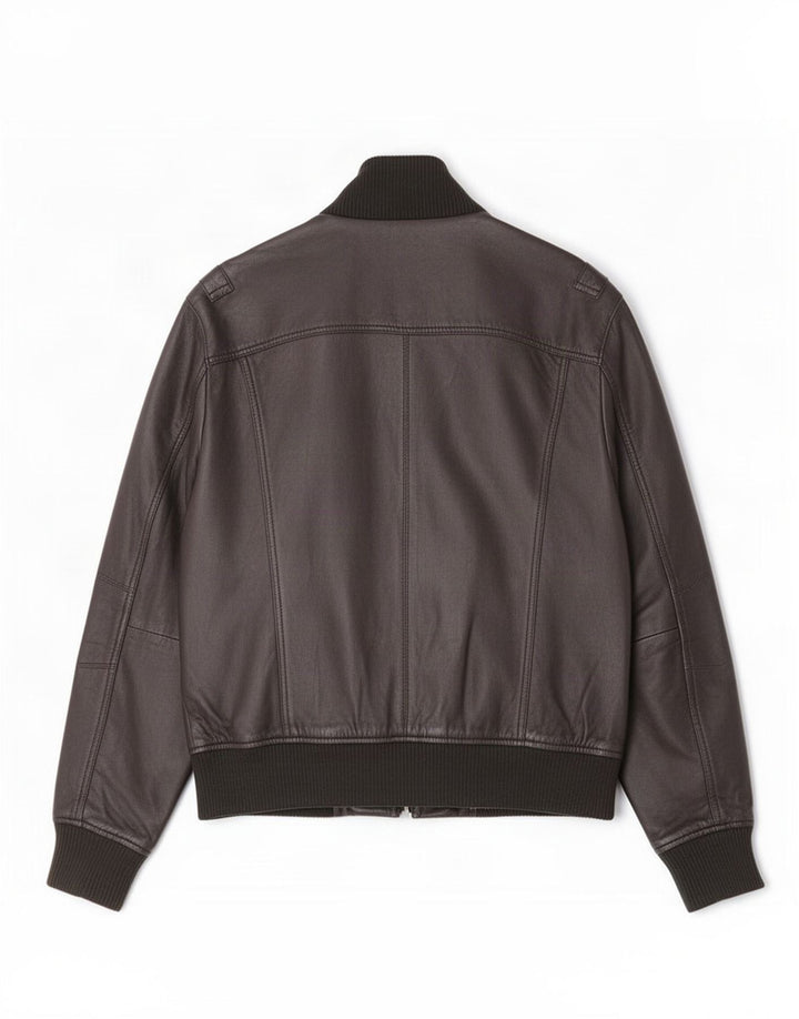 Gipsy Herren Bomber-Lederjacke UK 38 Medium Schwarz