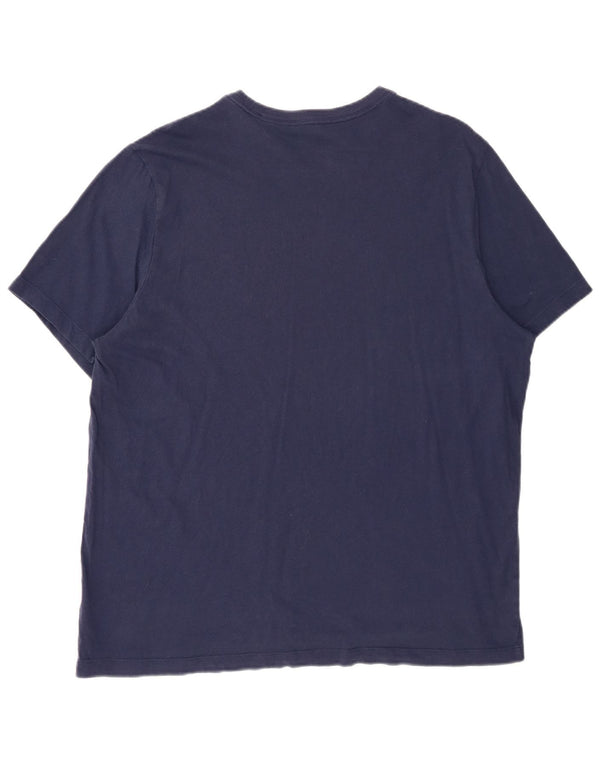 Nike Herren T-Shirt Top XL Marineblau Baumwolle