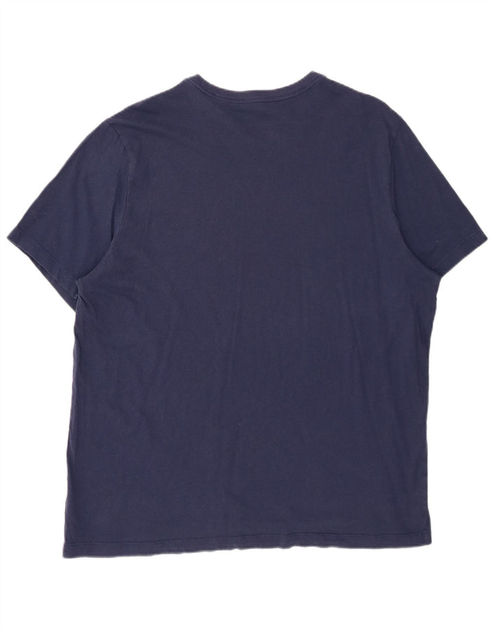 Nike Herren T-Shirt Top XL Marineblau Baumwolle