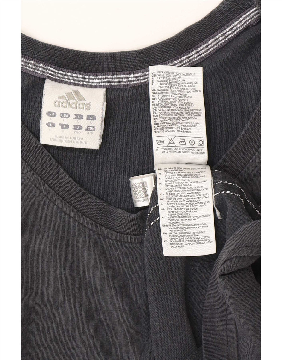 Adidas Herren Weste Top Large Schwarz Baumwolle