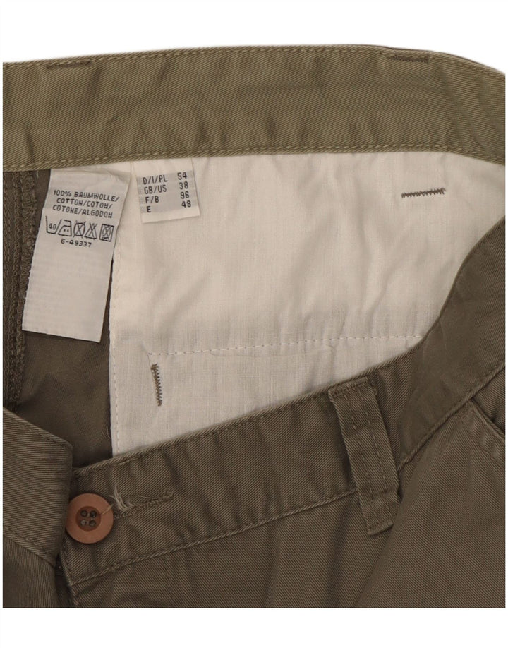 Vintage Herren Cargo Shorts W38 XL Khaki Baumwolle