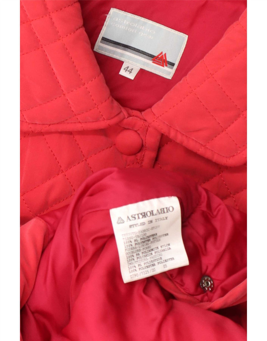 Astrolabio Damen Steppjacke IT 44 Mittelrosa Polyester