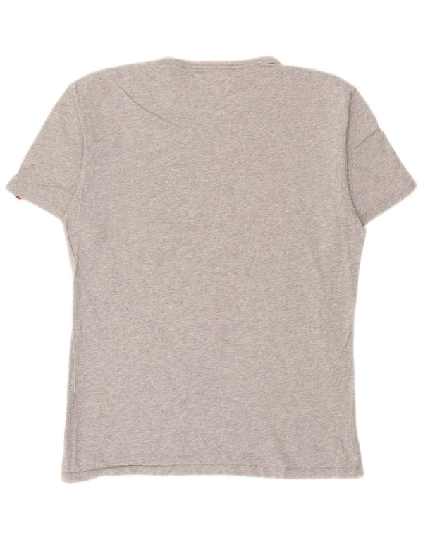 Levi's Damen T-Shirt Top UK 12 mittelgraue Baumwolle
