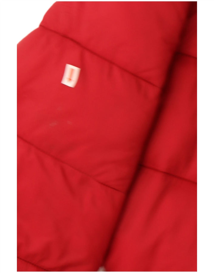 Joules Wattierter Damenmantel mit Kapuze, UK 14, Größe L, Rot, Polyamid