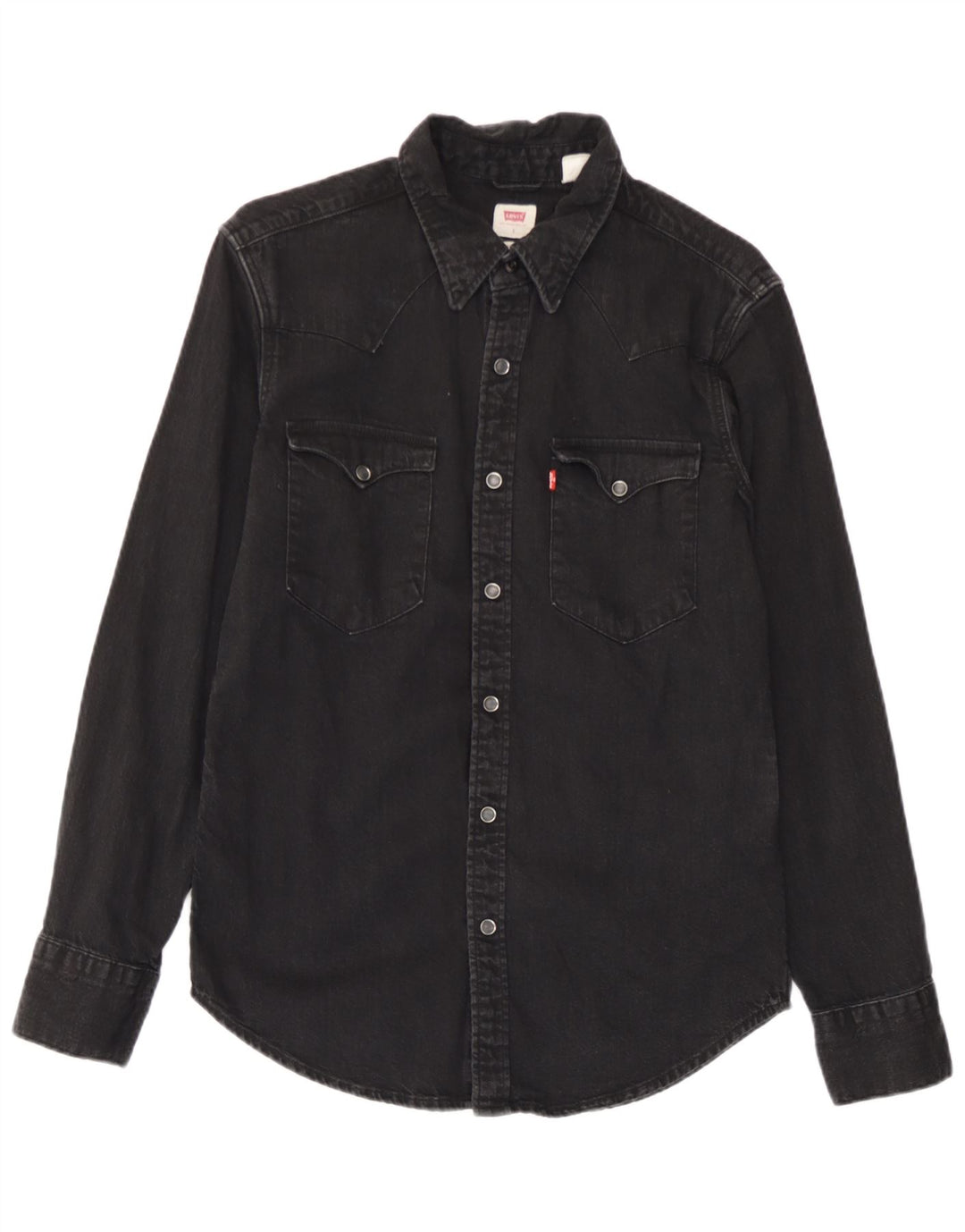Levi's Herren Standard-Jeanshemd, Größe S, Schwarz, Baumwolle