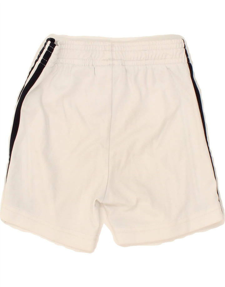 ADIDAS Baby Boys Graphic Sport Shorts 3-6 Months White Polyester Vintage Adidas and Second-Hand Adidas from Messina Hembry 