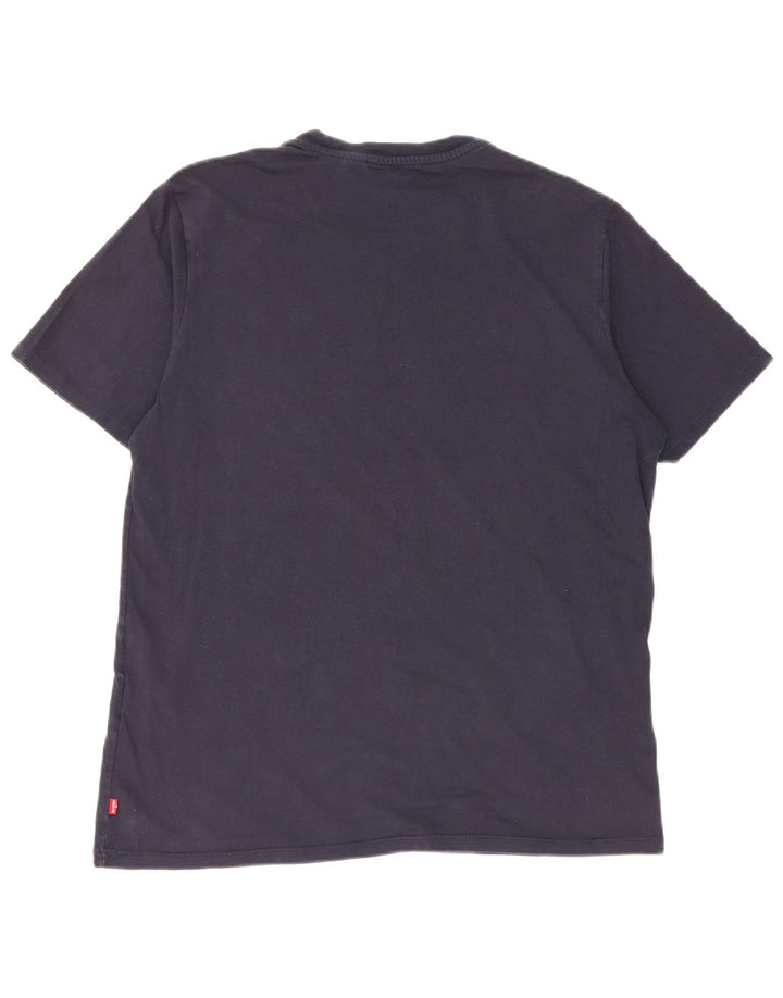Levi's Herren-T-Shirt mit Grafik, groß, marineblau, Baumwolle