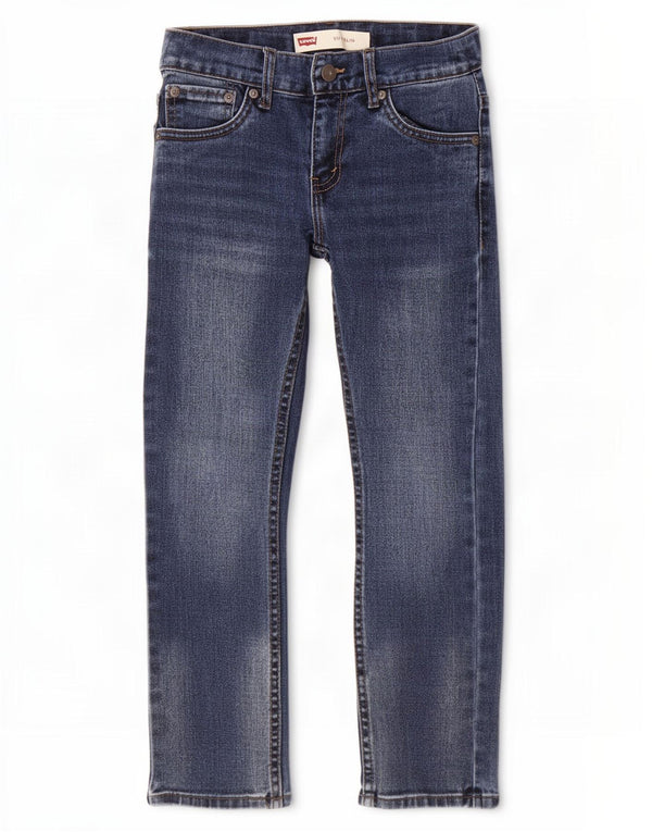 Levi's Jungen 511 Slim Jeans, 7–8 Jahre, W24 L22, blaue Baumwolle