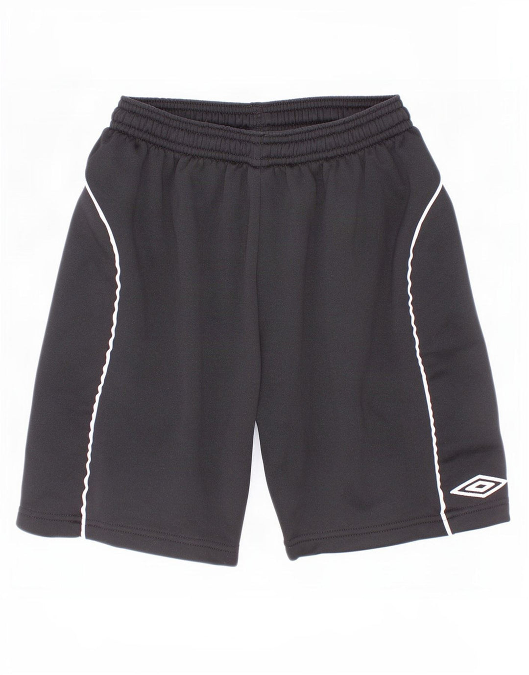 Umbro Graphic Sportshorts für Jungen, 9–10 Jahre, schwarzes Colourblock-Polyester