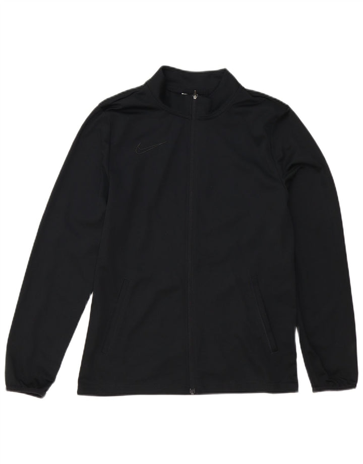 Nike Jungen Dri Fit Trainingsanzug Top Jacke 13–14 Jahre XL Schwarz Polyester