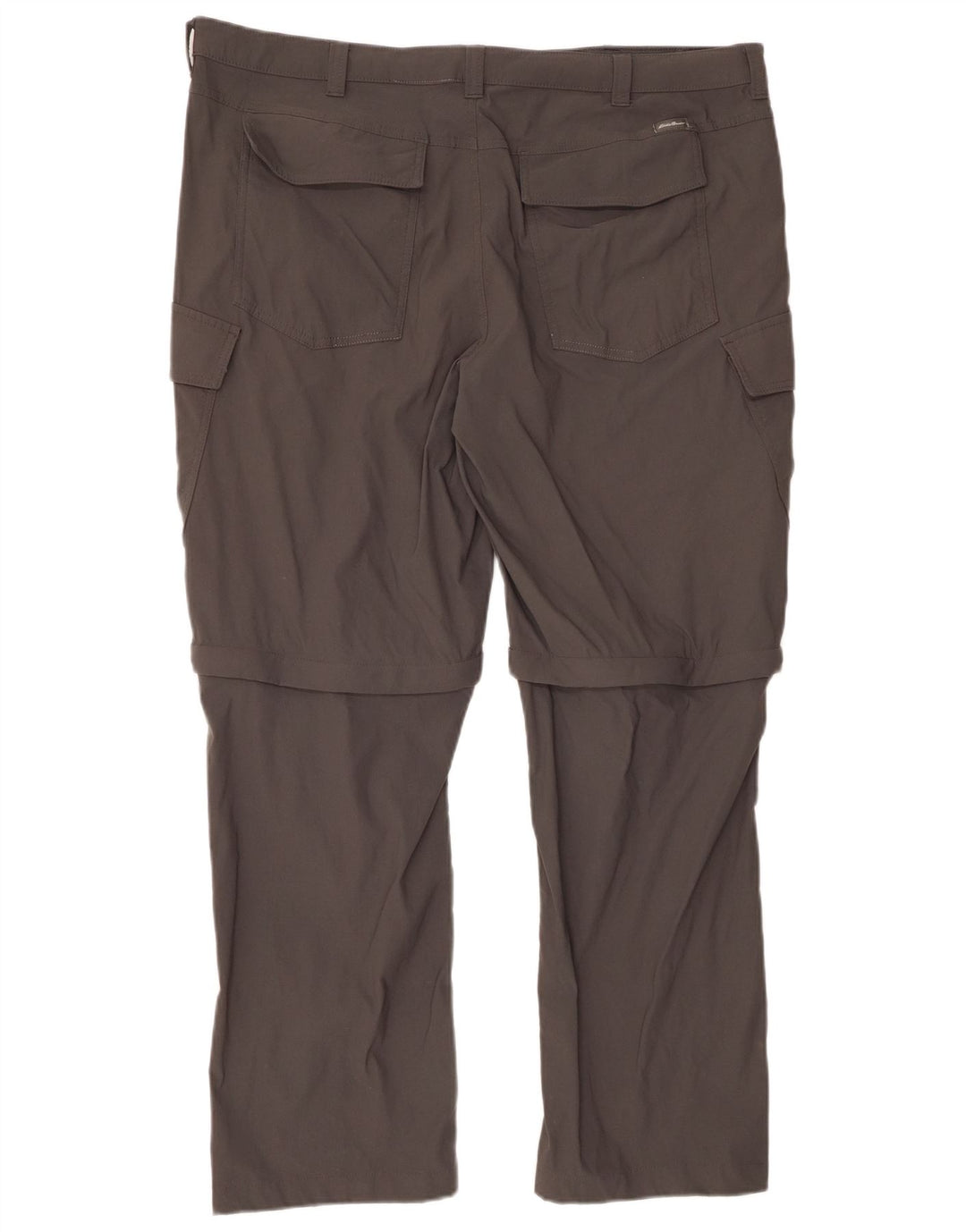 EDDIE BAUER Gerade Cargohose für Herren, W40, L30, graues Nylon