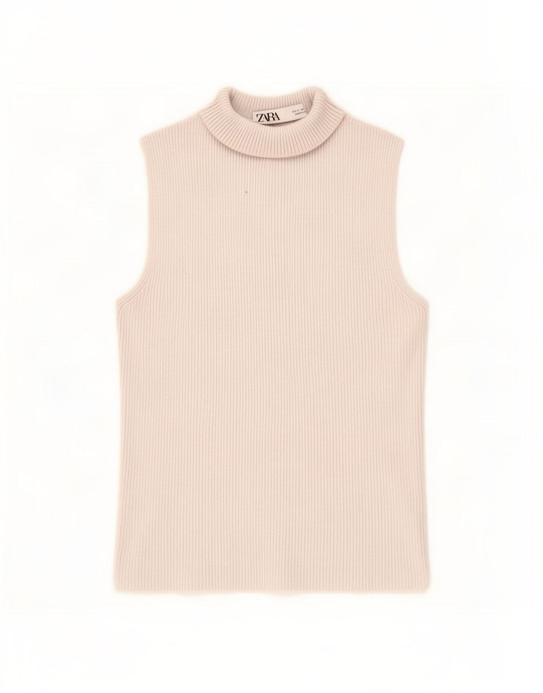 Zara Damen Weste Top UK 8 Small Graue Viskose