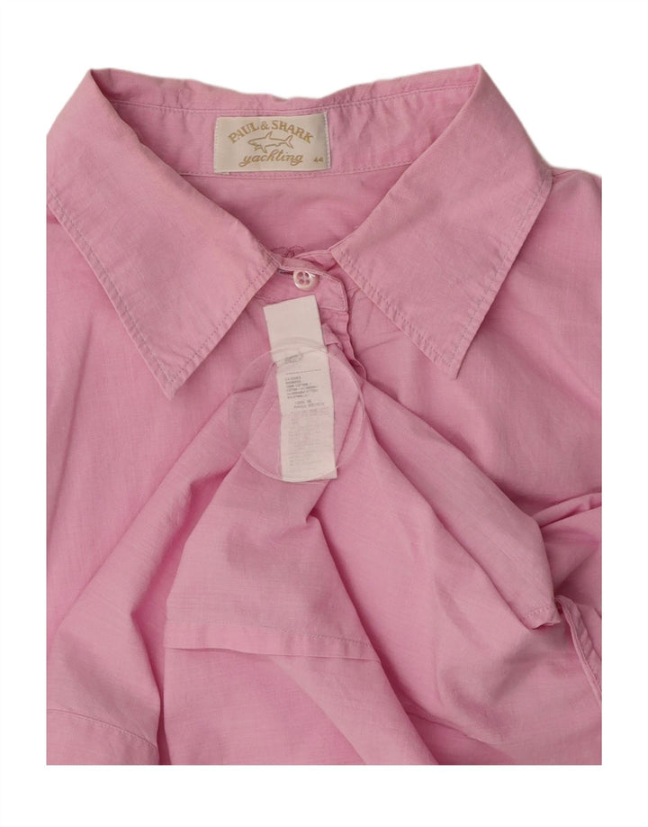 PAUL & SHARK Damen Hemd IT 44 Mittelrosa Baumwolle
