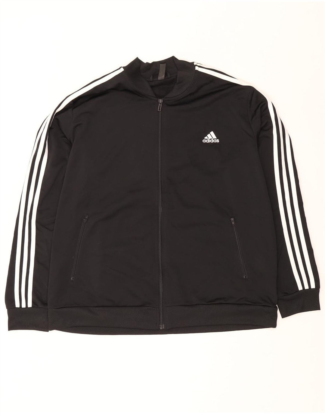 Adidas Damen Trainingsanzug Top Jacke UK 24/26 2XL Schwarz Polyester
