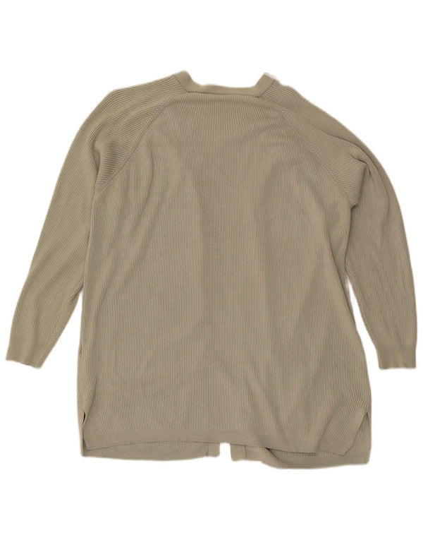 Marks & Spencer Offener Damen-Cardigan-Pullover UK 16 Large Graue Viskose