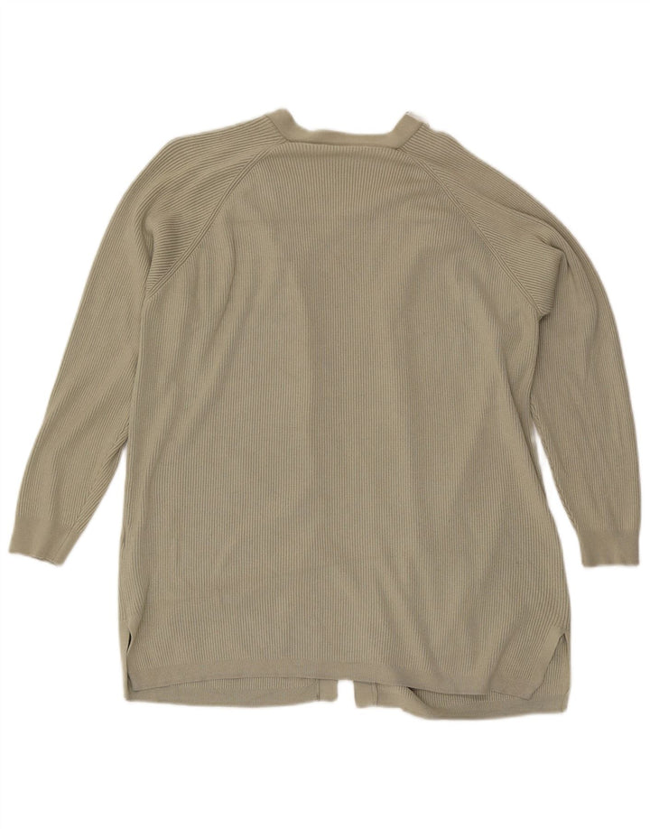 Marks & Spencer Offener Damen-Cardigan-Pullover UK 16 Large Graue Viskose