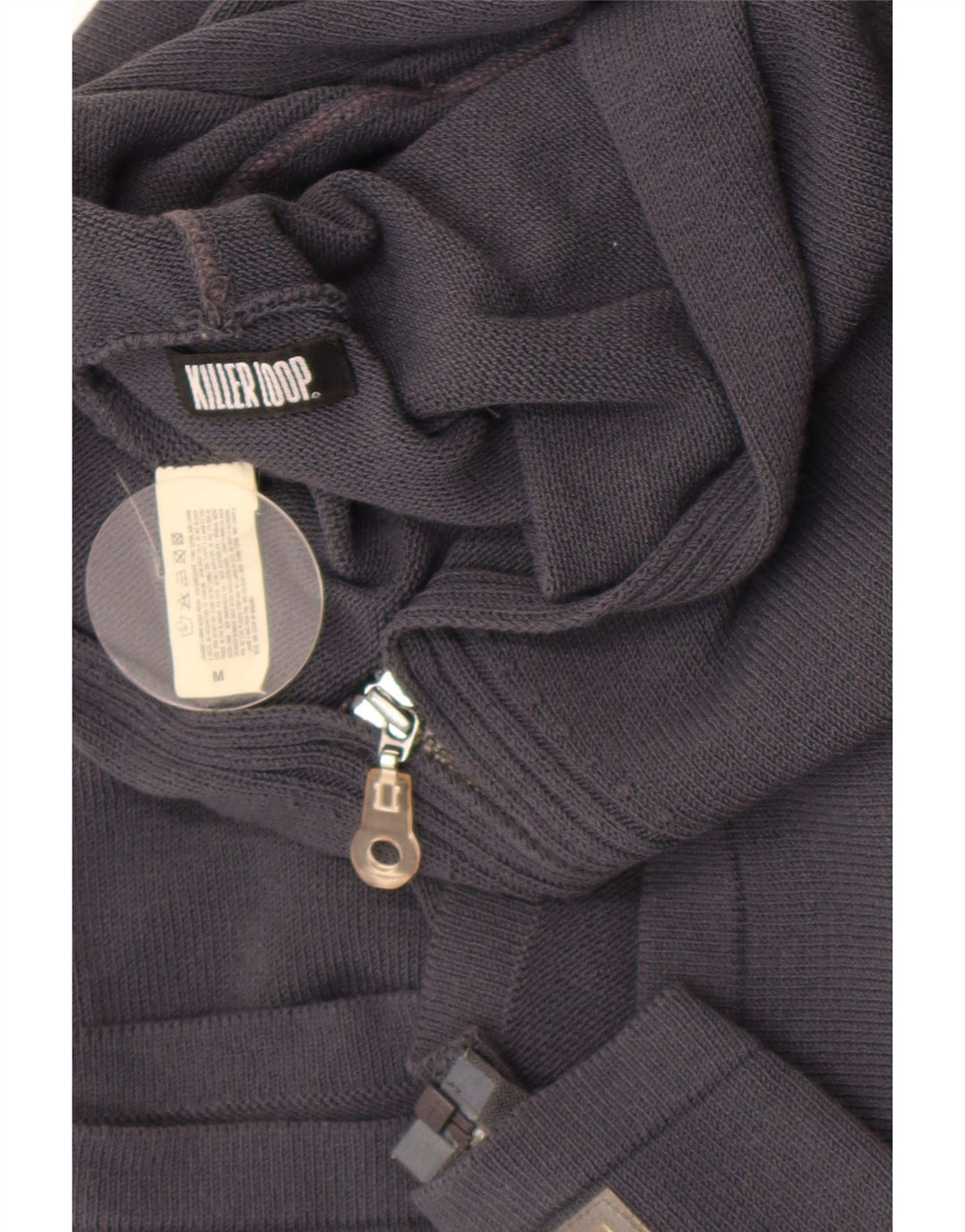Killer Loop Damen-Strickjacke mit Kapuze, mittelgroß, Marineblau, Gr. 12