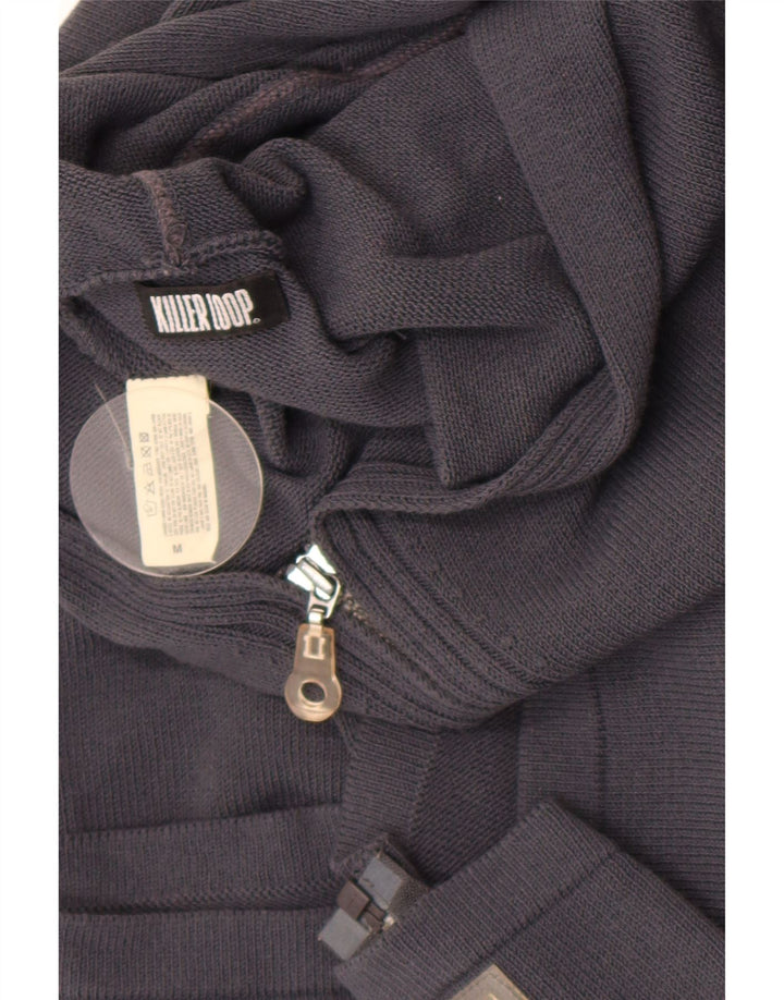 Killer Loop Damen-Strickjacke mit Kapuze, mittelgroß, Marineblau, Gr. 12