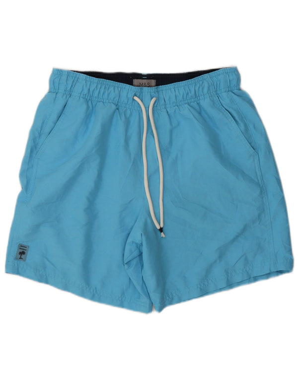 Marks & Spencer Herren-Badeshorts, Größe S, Blau, Polyester