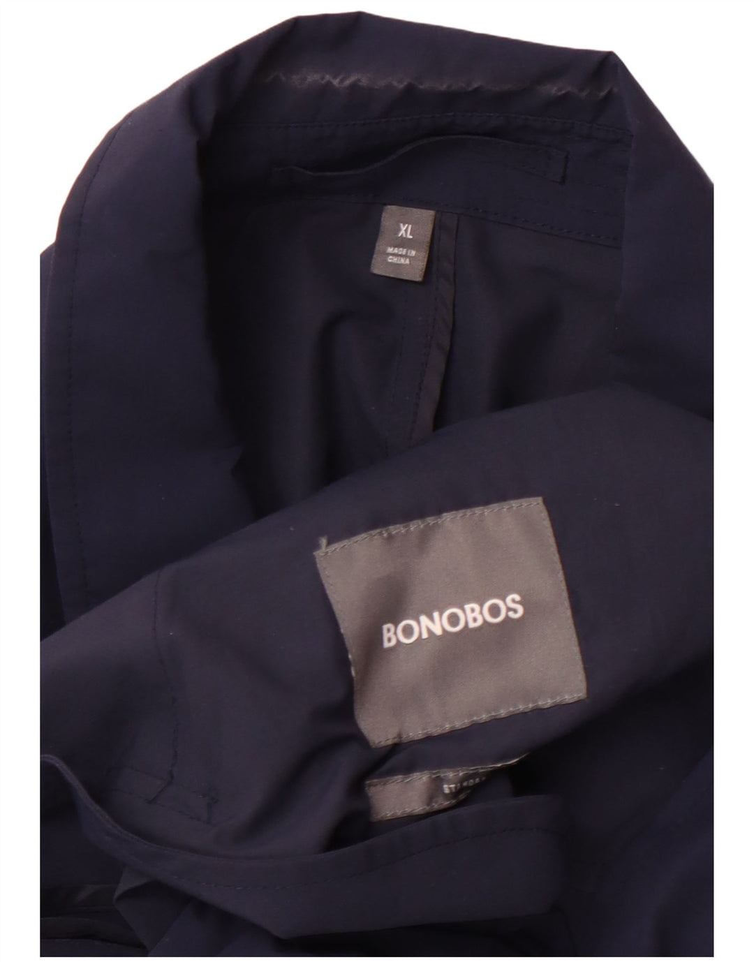 BONOBOS Damen Trenchcoat UK 18 XL Marineblau Baumwolle