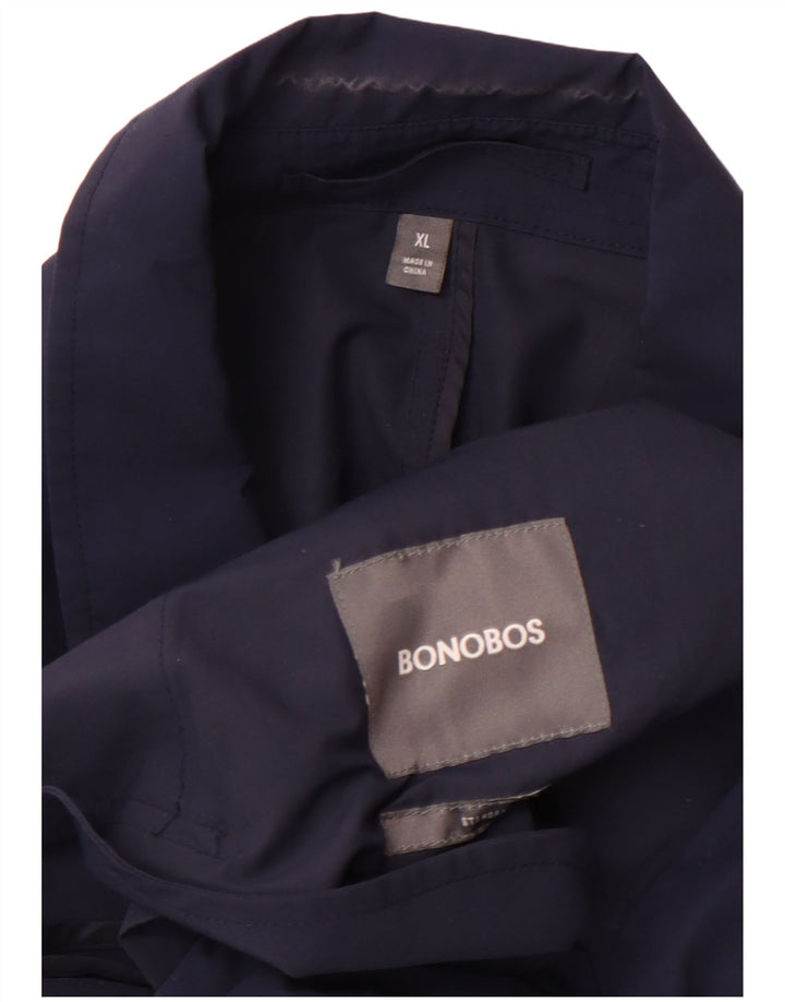 BONOBOS Damen Trenchcoat UK 18 XL Marineblau Baumwolle