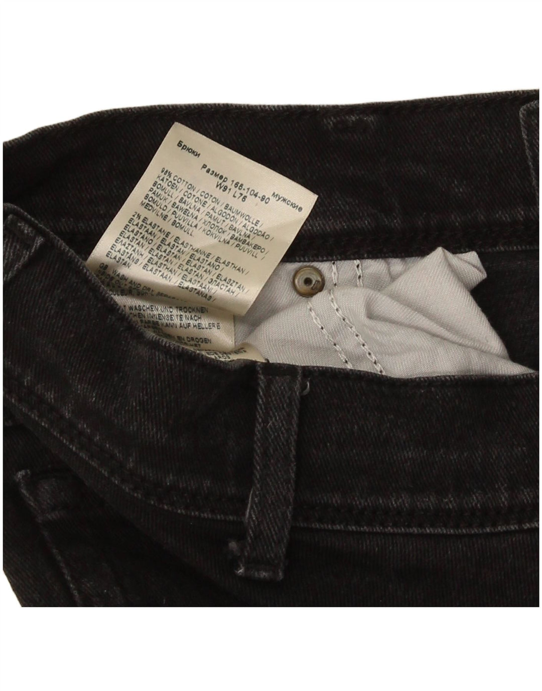 Wrangler Herren-Jeans mit normaler Passform, gerade Passform, W36, L30, schwarze Baumwolle
