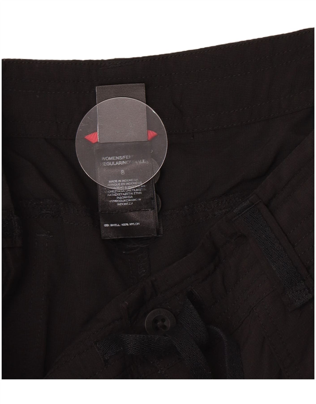 The North Face Womens Casual Shorts US 8 Medium W30 Black Nylon
