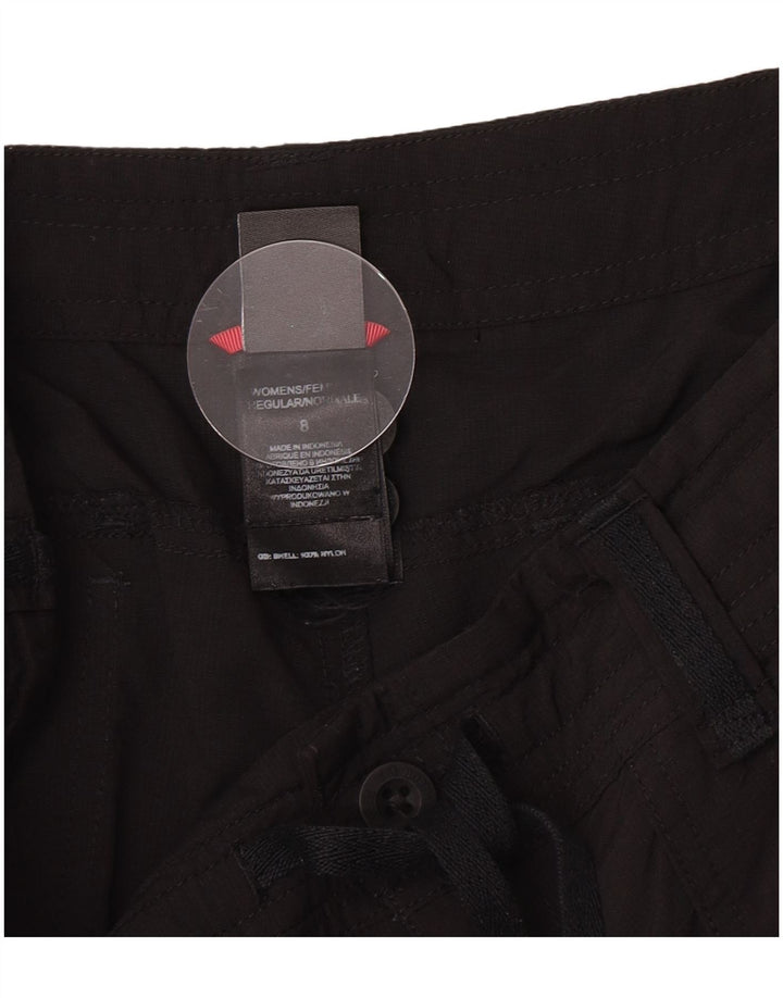 The North Face Womens Casual Shorts US 8 Medium W30 Black Nylon