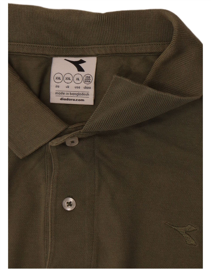 Diadora Herren Poloshirt 2XL Khaki