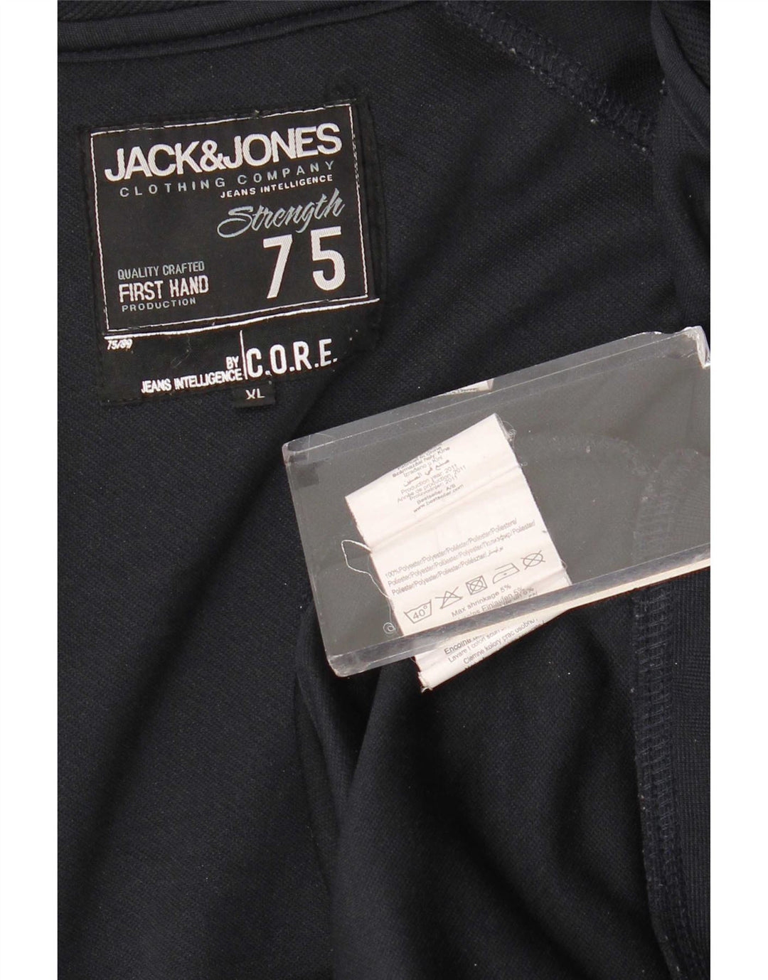 Jack & Jones Herren-Trainingsanzug-Oberteil, Jacke, XL, Marineblau, Polyester