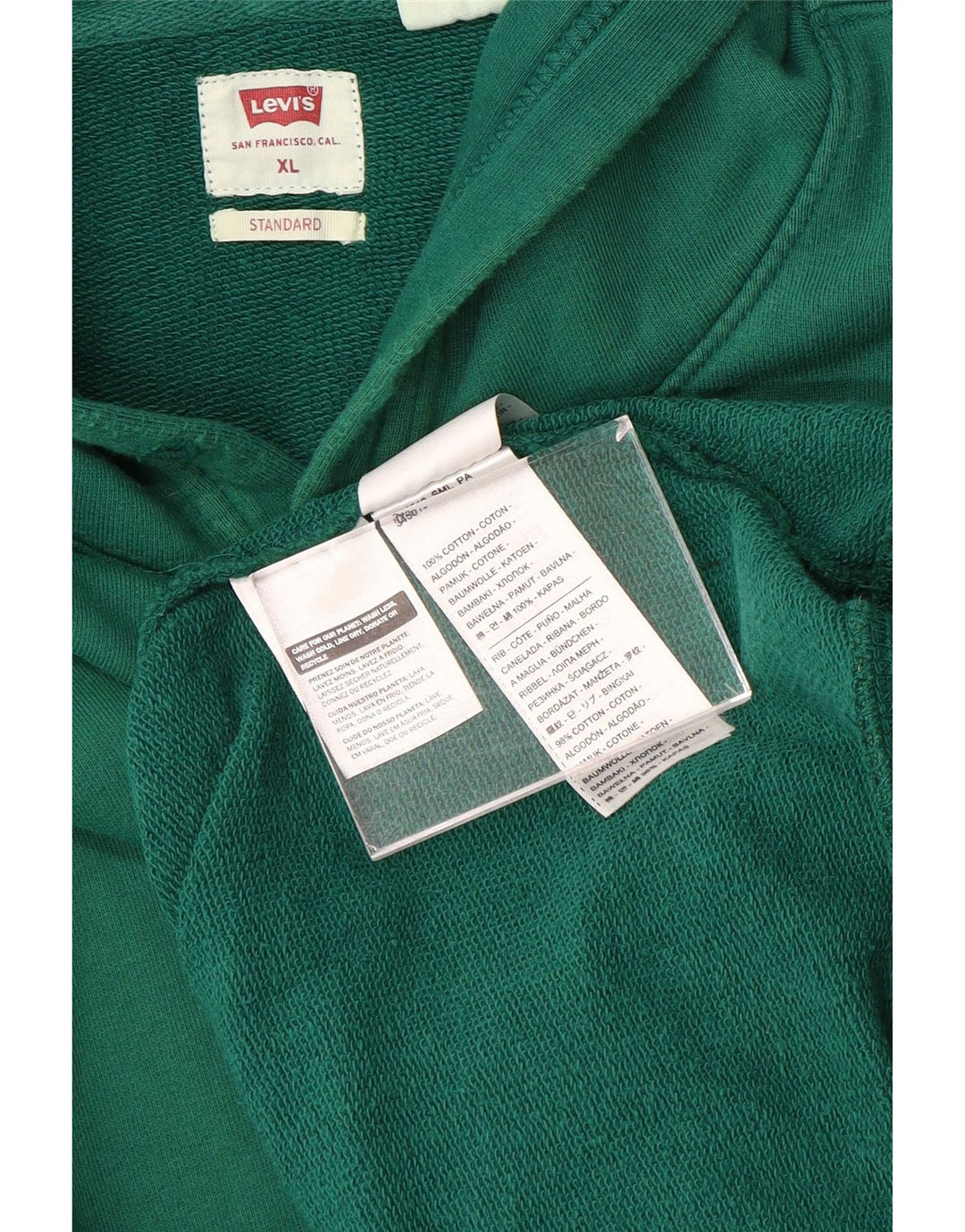 Levi's Herren Standard Fit Kapuzenpullover XL Grün
