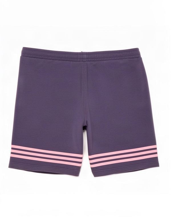 Adidas Damen Sportshorts UK 16 Large Marineblau Baumwolle
