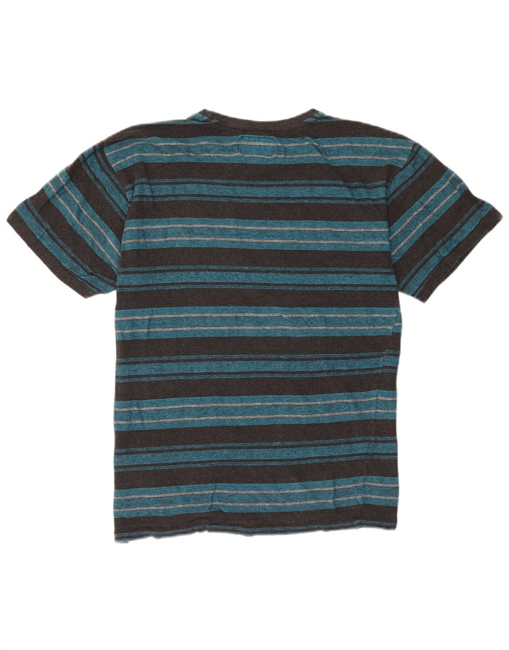 Billabong Herren-T-Shirt-Oberteil, groß, blau gestreift, Baumwolle