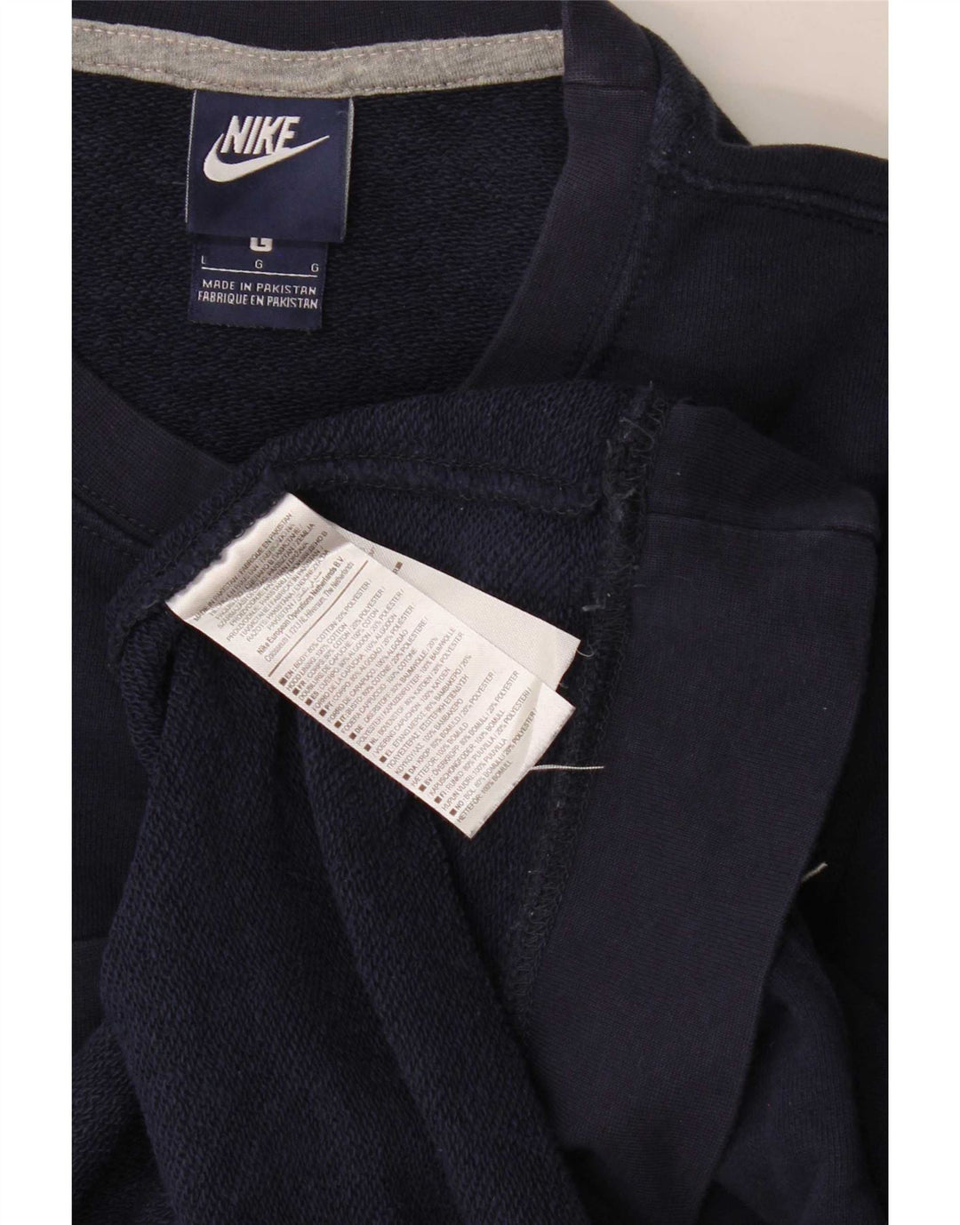 Nike Herren-Sweatshirt-Pullover, groß, marineblau, Baumwolle
