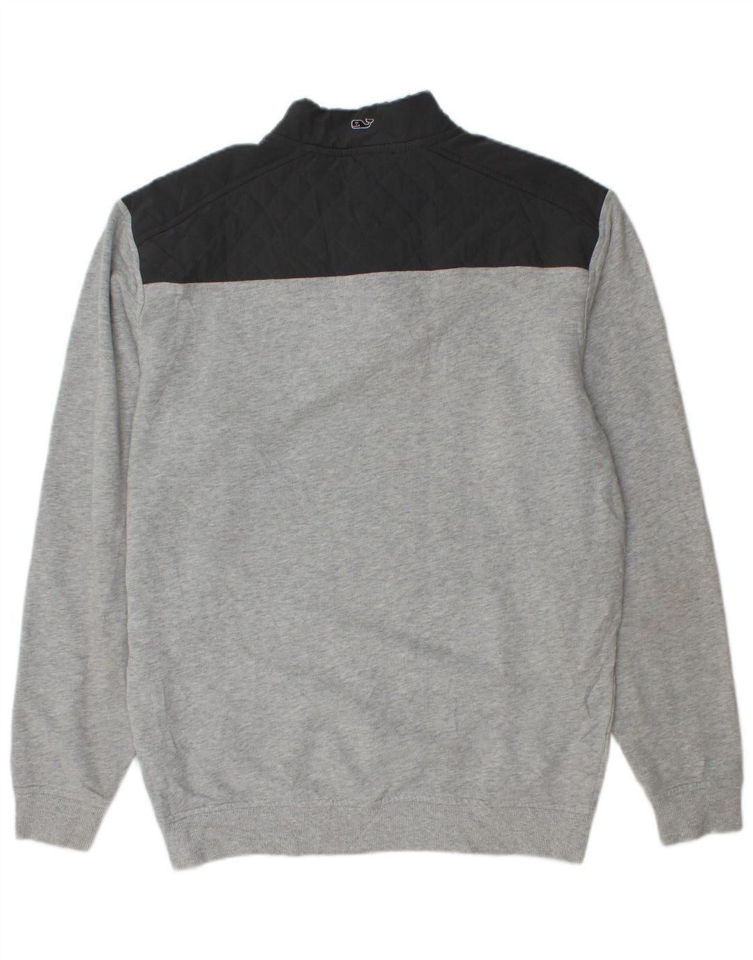 VINEYARD VINES Herren-Sweatshirt mit lockerer Passform, Mittelgrau, Farbblock