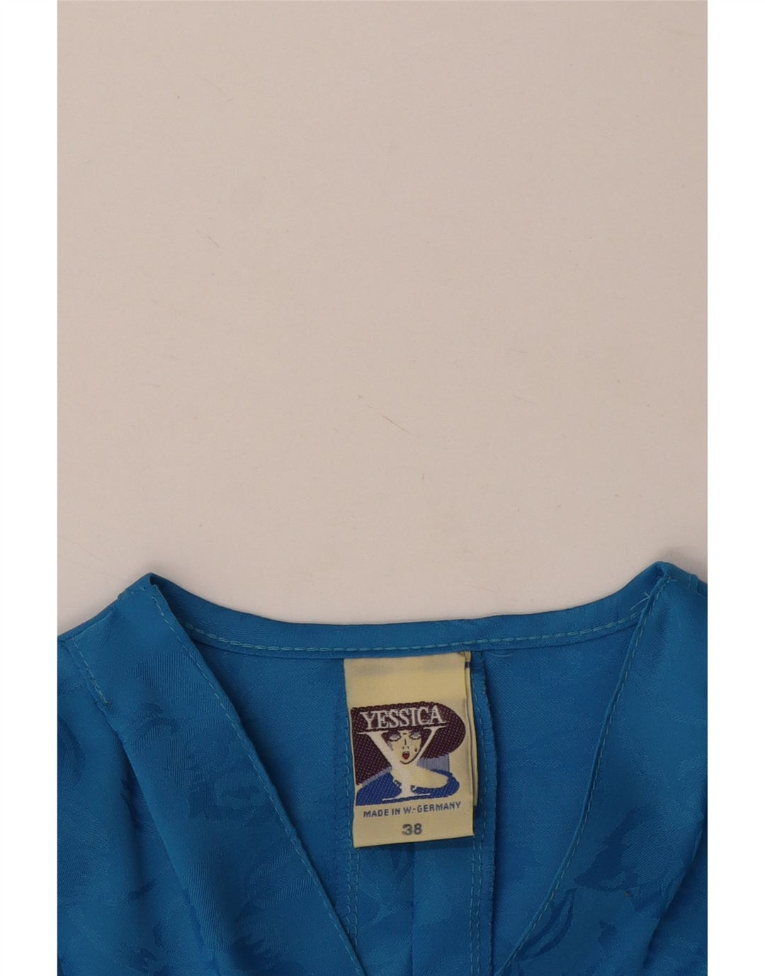 YESSICA Damen Wickelkleid EU 38 Mittelblaues Blumenmuster aus Polyester