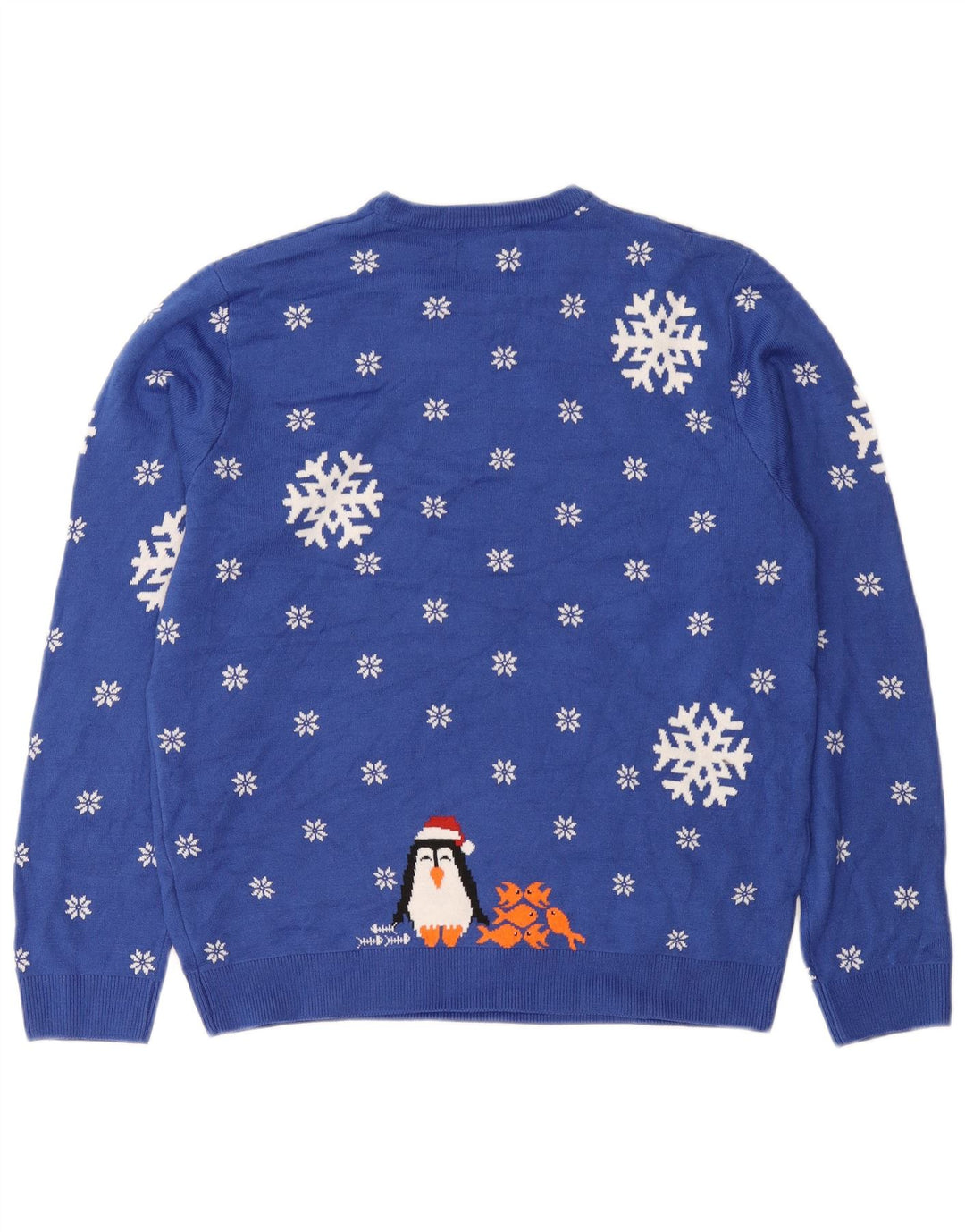 Marks & Spencer Herren-Pullover mit Rundhalsausschnitt, Mittelblau, Winter