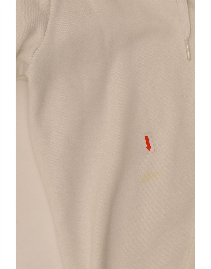 ADIDAS Mens Hoodie Jumper Large White Cotton Vintage Adidas and Second-Hand Adidas from Messina Hembry 