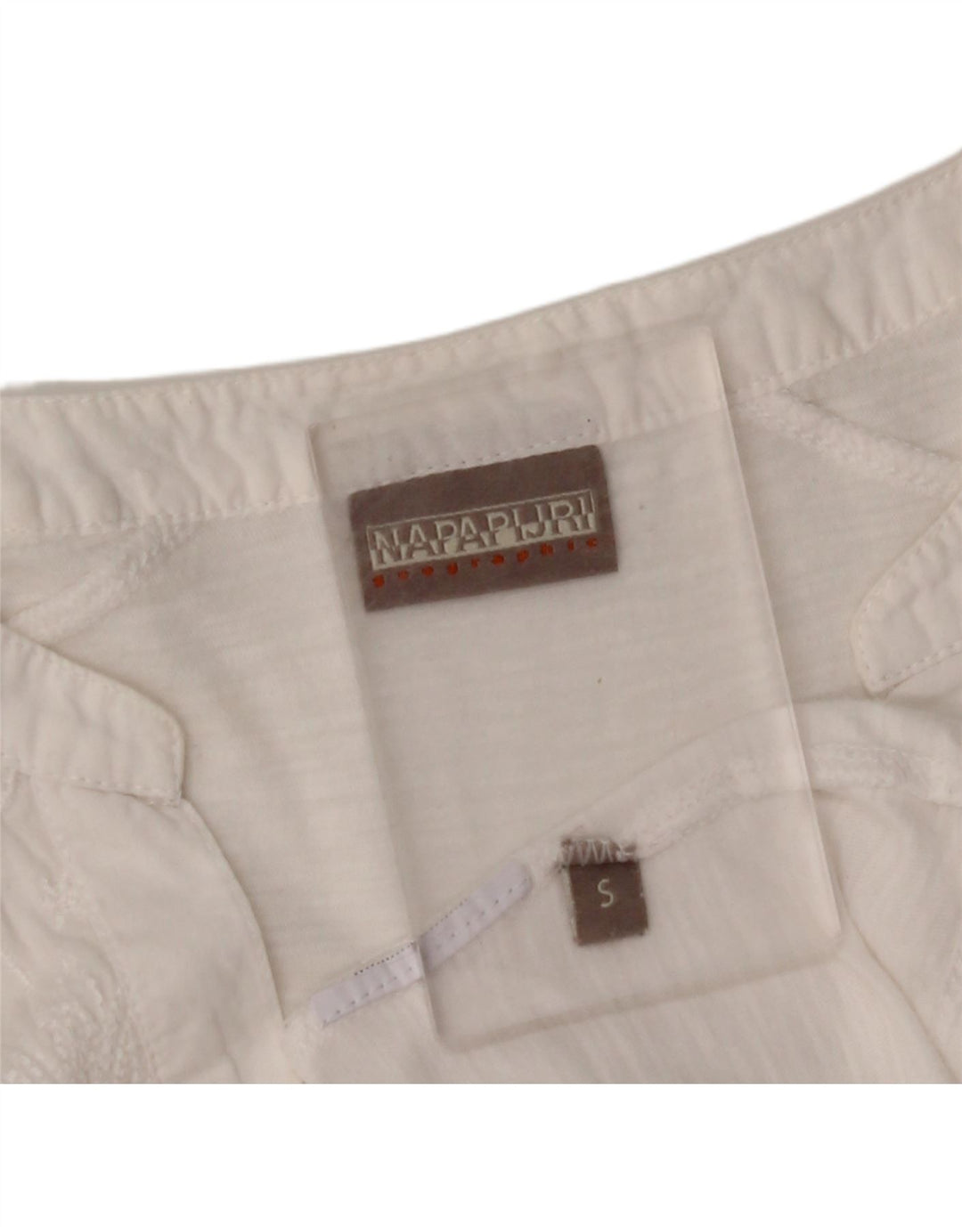 NAPAPIJRI Damen-Blusenoberteil mit 3/4-Ärmeln, Gr. 10, Größe S, weiß, geblümt