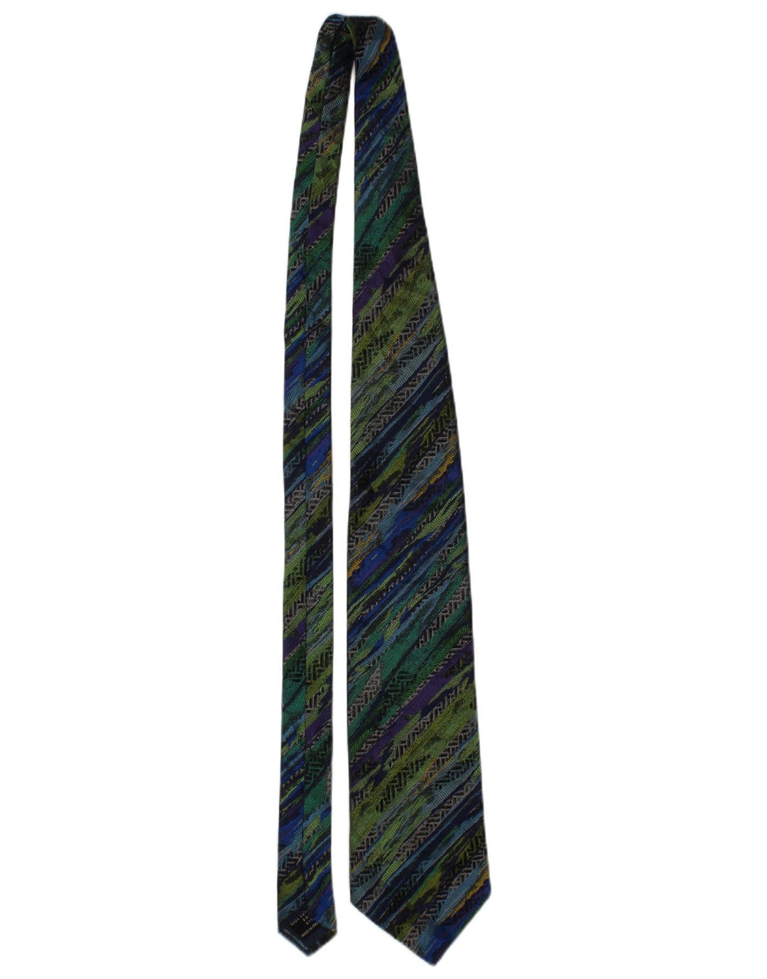Missoni Herren Cravatte-Krawatte, Einheitsgröße, mehrfarbig, geometrisch, Seide, Designer