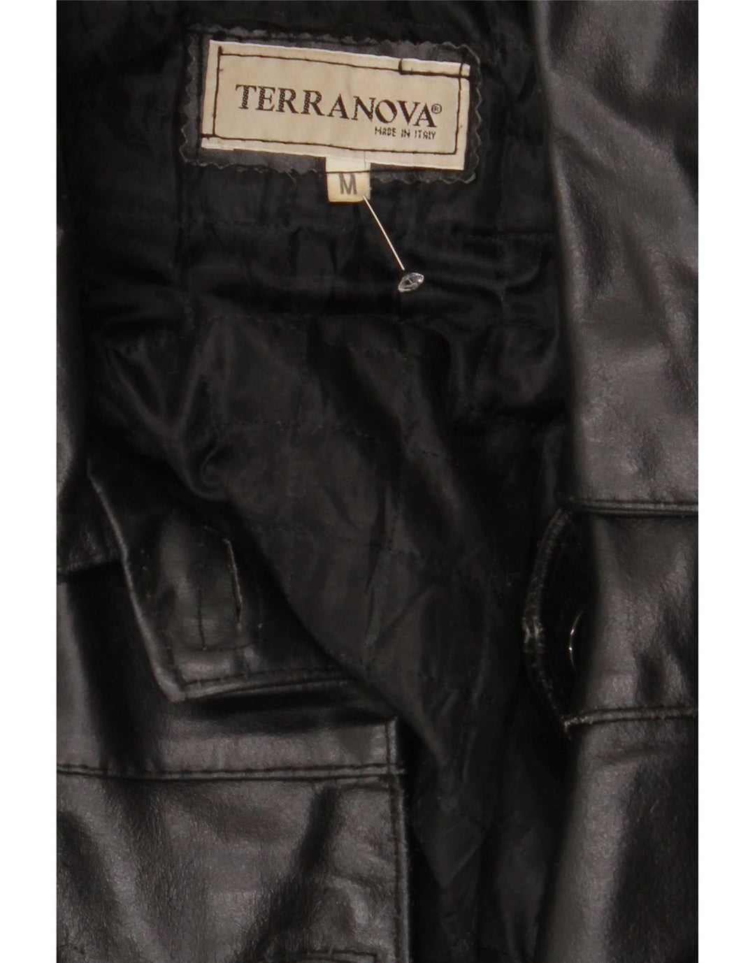 Terranova Damen Lederjacke UK 14 Medium Schwarz