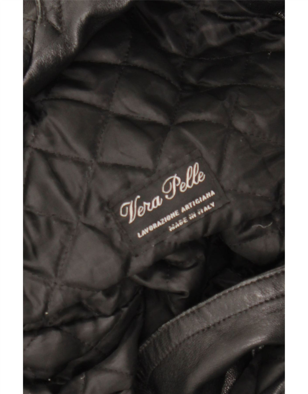 LAVORAZIONE ARTIGIANA Damenmantel UK 12 Mittelschwarzes Leder