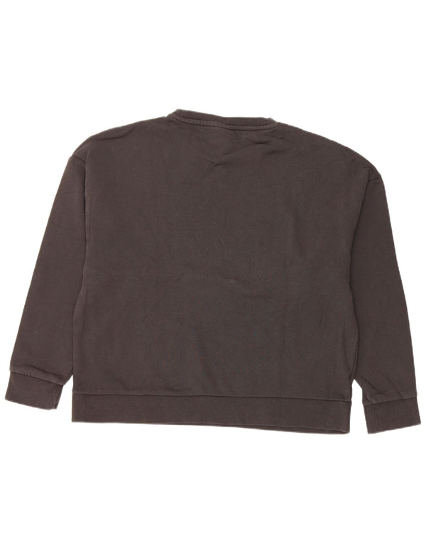 Puma Damen Grafik-Sweatshirt-Pullover UK 16 Große schwarze Baumwolle