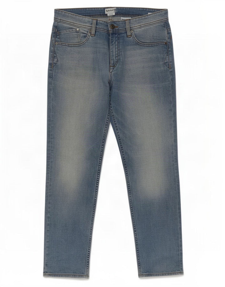 Timberland Herren Slim Jeans W33 L30 Blaue Baumwolle