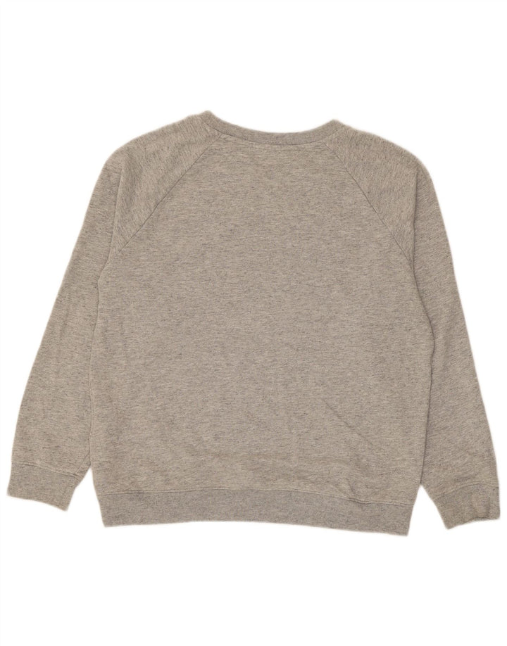 Levi's Womens Graphic Oversized Sweatshirt Pullover UK 14 Mittelgrau meliert