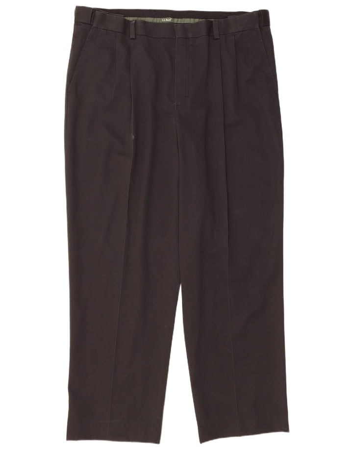L.L.BEAN Herren-Chinohose mit Pegged, W40, L31, schwarze Baumwolle