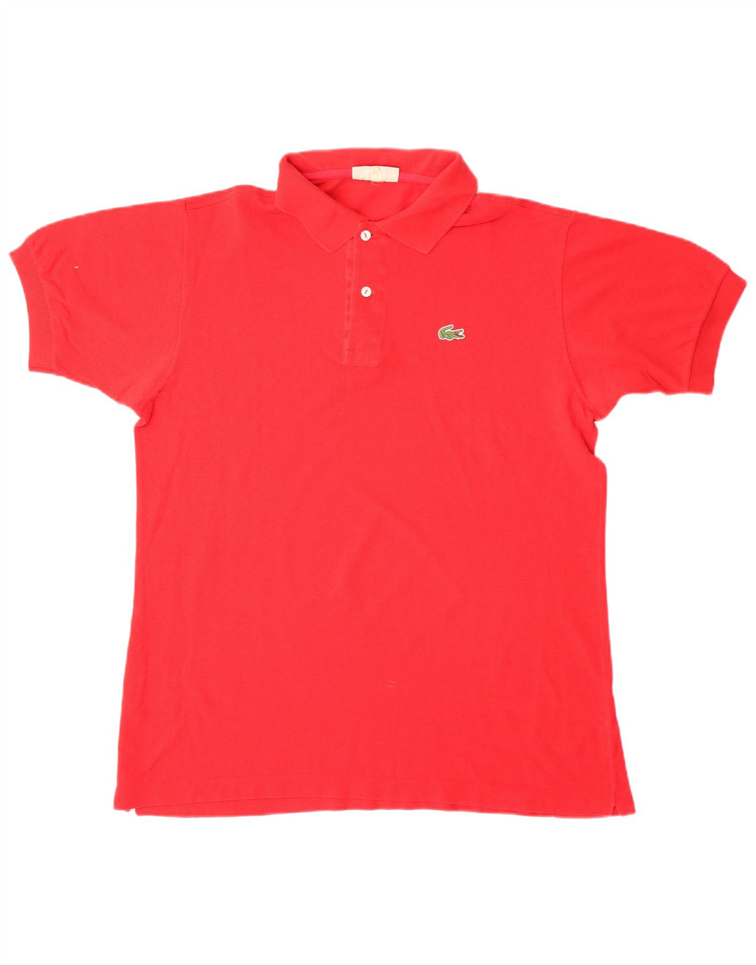 LACOSTE Herren Poloshirt Größe 6 XL Rote Baumwolle