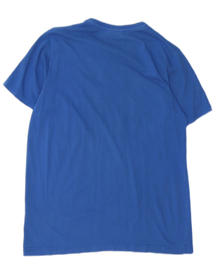 Nike Herren Calcio Graphic T-Shirt Top Small Blau Baumwolle